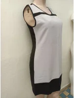 Elegantné dámske šaty HS-318 šedo-čierne - Golden Days Paris Elegantné dámske šaty HS-318 šedo-čierne - Golden Days Paris