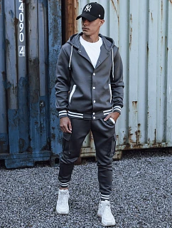 FashionStreet pánske tmavosivé tepláky AX0791
