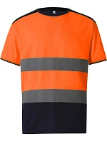 Tričko Yoko HVJ 400 Hi-Vis 79.J400, hi-vis, oranžová/námornícka modrá