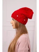 Dámska čiapka Ramona K383 červená