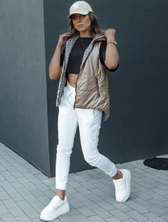 Dámska prešívaná vesta ICONVEST camel FashionStreet TY4433