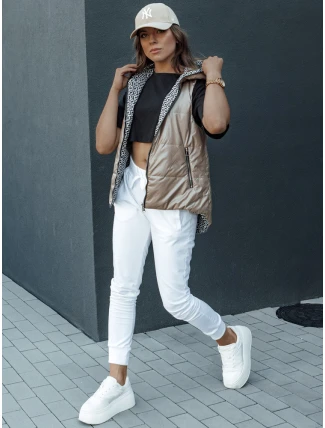 Dámska prešívaná vesta ICONVEST camel FashionStreet TY4433