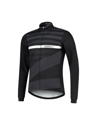 Rogelli zimná bunda STRIPE čierna M Rogelli zimná bunda STRIPE čierna M