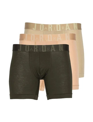 Pánske boxerky Air Jordan Flight Men's Modal Boxer Briefs, balenie po 3 kusoch, konope – JM0621-X0L