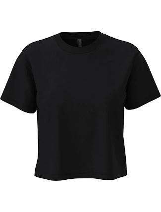 Next Level Apparel N 7610 Ťažký dámsky crop top 08.7610 čierny