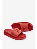 Damskie Klapki Big Star LL274430 Czerwone