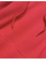 Tmavo červená dámska klokanie mikina (YS10003-18) Tmavo červená dámska klokanie mikina (YS10003-18)