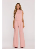 M382 Kombinéza s deleným chrbtom - púdrová