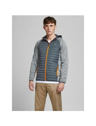 Jack&Jones JJEMULTI QUILTED JACKET 12182242 GREY MELANGE/SET-IN SLE