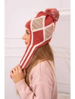 Dámska klapka na uši Eunika K322 červená