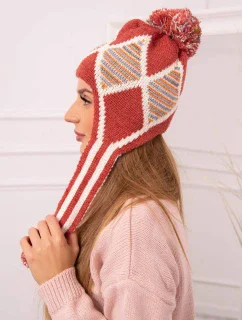 Dámska klapka na uši Eunika K322 červená