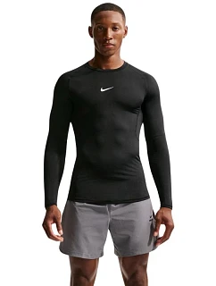 Pánske tričko Nike Dri-Fit Pro s dlhým rukávom, čierne, FB7919 010, 2XL