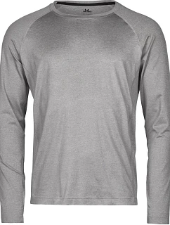 Tee Jays TJ 7022 Športové tričko CoolDry s dlhým rukávom 18.7022 sivá melírovaná