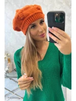Dámska čiapka Sofia K369 oranžová