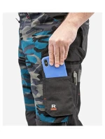 Vertex Camo pracovné nohavice pánske maskáčové benzínové