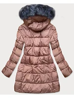 Dámska zimná prešívaná bunda Old Pink (7701)