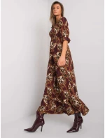 Šaty DHJ SK 13965.71P gaštanová