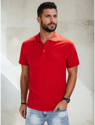 FashionStreet pánska červená polokošeľa PX0515 FashionStreet pánska červená polokošeľa PX0515