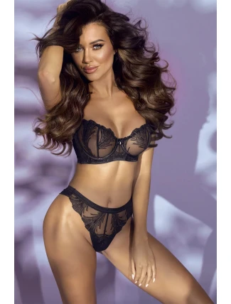 Dámske sexy tangá V-10738 String Čierna - Axami