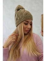 Fleecová čiapka Stefania K278 light khaki