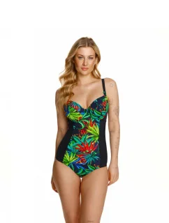 Dámske jednodielne plavky Parrot / 194534 Black mix - LupoLine
