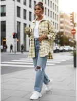 Dámska kockovaná zeleno-žltá košeľa FashionStreet DY0481