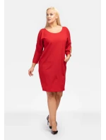 Dámske šaty U869 červené - Karko