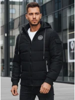 Pánska prešívaná bunda čierna FashionStreet TX4638z