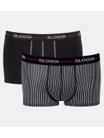 Pánske boxerky Start Hipster C2P box - RED - black-grey M006 - SLOGGI