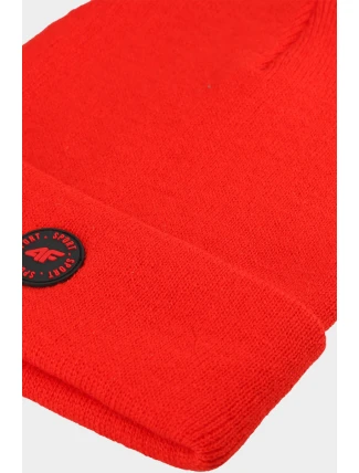 Dziecięca Czapka Zimowa 4F 4FJWAW24ACAPU444-70S Pomarańczowa