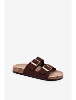 Dámske papuče s prackami na korkovej podrážke Chocolate Collins Dámske papuče s prackami na korkovej podrážke Chocolate Collins