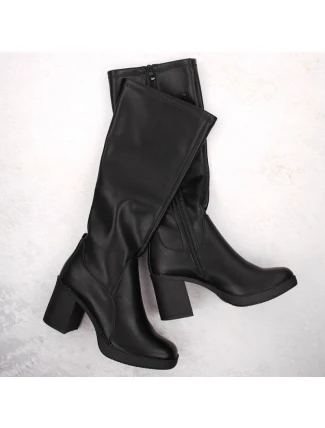 Dámske čierne zateplené čižmy Sergio Leone KZ257