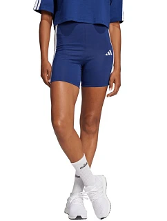 Dámske šortky adidas Essentials 3-Stripes High Waisted Biker, modré, JE1225, dámske