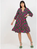 Šaty D73771M30214G zelené