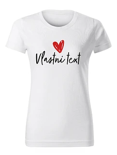Personalizované dámske tričko s vlastným textom