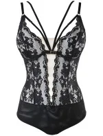 Dámske sexy body V-10110 Black s body - Axami Dámske sexy body V-10110 Black s body - Axami