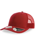 Atlantis Headwear Bryce 6-panelová truckerová čiapka 33.0102 červená/červená