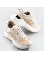 Béžové dámske športové topánky (SG-137)