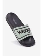 Klapki Męskie WRANGLER AVERELL SLIDER MEN LOW 20251042.52D Jasnozielone