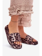 Klapki Damskie Na Platformie Panterka Dovasse