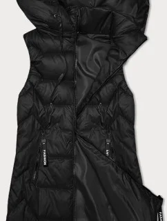 Čierna dámska vesta s odnímateľnou kapucňou S'West (B8231-1)