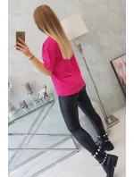 Kúzelná blúzka s potlačou fuchsiová Kúzelná blúzka s potlačou fuchsiová