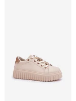 Dámske tenisky s krúžkami Beige Grelesi Dámske tenisky s krúžkami Beige Grelesi