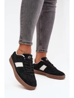 Zamszowe Sneakersy Damskie Vinceza 14029 Czarne