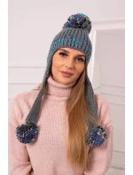 Dámska ušianka Nadia K321 tmavo šedá Dámska ušianka Nadia K321 tmavo šedá