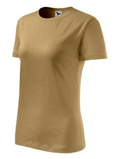 Klasické nové tričko dámske pieskové