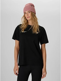 Dámske voľné tričko s potlačou 4F 4FKAW26TTSHF4507-20S