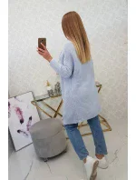 Sveter s netopierími rukávmi modrý