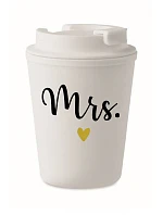 MRS. - biely termohrnček 300 ml