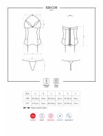 Korzet 838-COR corset - Obsessive